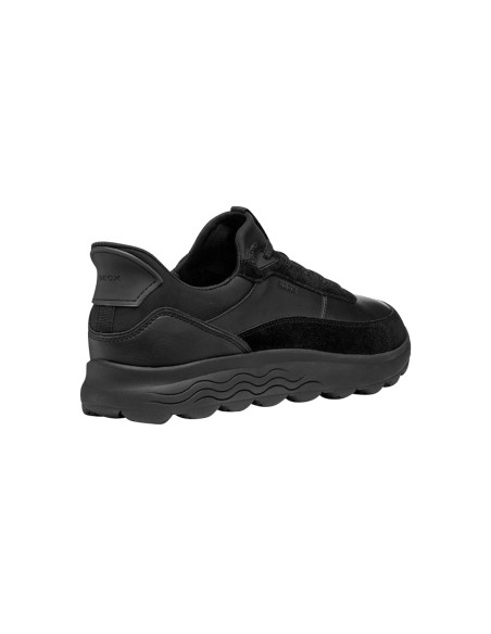 Geox U Spherica Plus Herren-Sneaker aus Nappa- und Veloursleder