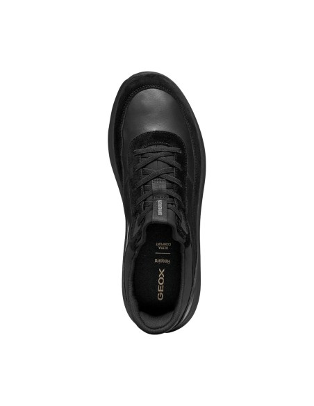 Geox U Spherica Plus Herren-Sneaker aus Nappa- und Veloursleder