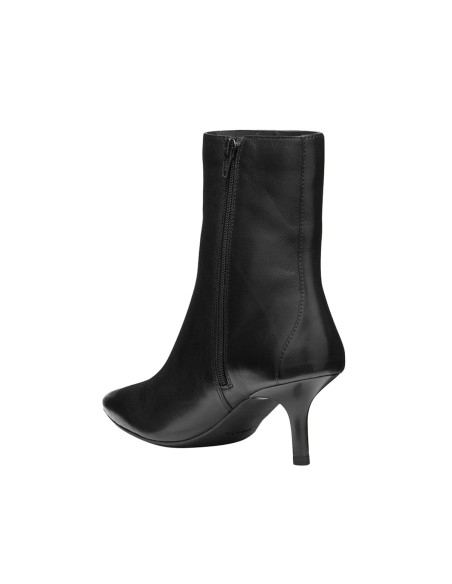 Geox D Kleopy Damenstiefelette aus Nappaleder mit 7 cm Absatz
