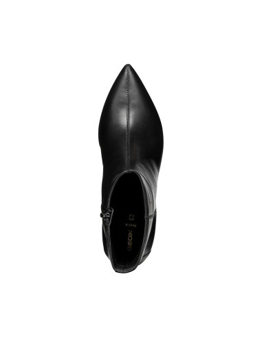 Geox D Kleopy Damenstiefelette aus Nappaleder mit 7 cm Absatz