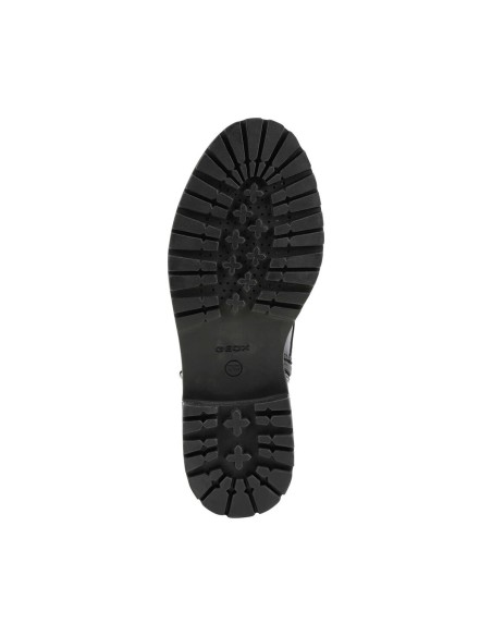 Geox D Iridea bottine de combat femme en cuir à deux zips