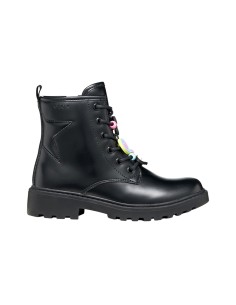 Geox J Casey Girl bottine de combat fille avec étoile en relief