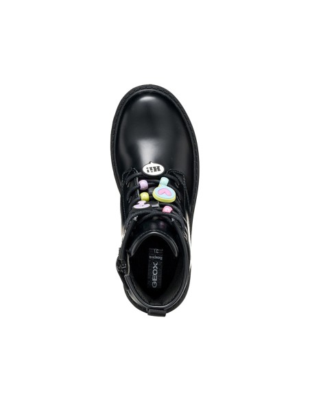 Geox J Casey Girl bottine de combat fille avec étoile en relief
