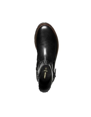 Geox D Norize Damenstiefelette aus Leder mit Schnalle