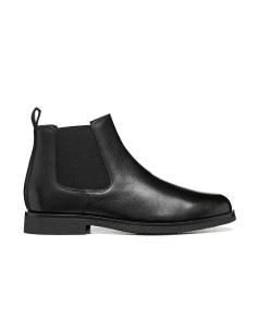Geox U Claudio men’s leather ankle boot with elastic panels