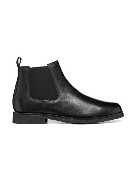 Geox U Claudio men’s leather ankle boot with elastic panels