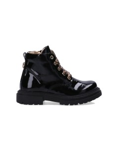 Walkey Lack-Schnürstiefel für kleine Mädchen, Made in Italy