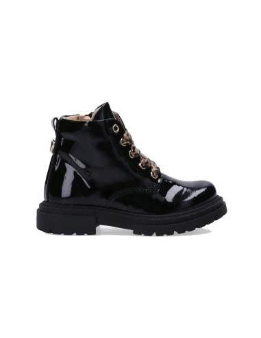 Walkey bota militar de charol para niña, Made in Italy