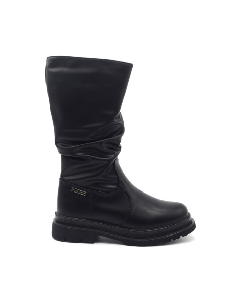 Ferré Rock botte froncée fille en simili cuir