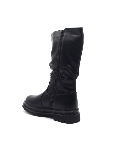 Ferré Rock botte froncée fille en simili cuir