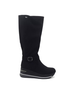 Donna Serena Fox Damenstiefel aus Nubuk mit Keilabsatz und Memory