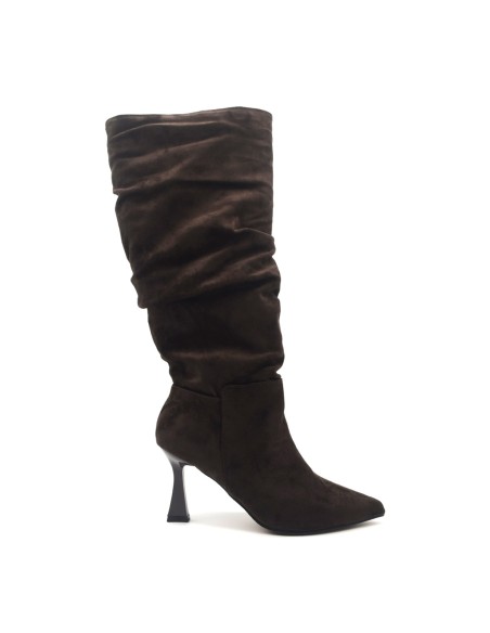 Kharisma women’s elegant suede-effect fabric boot