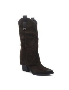 Kharisma women’s oiled leather western boot with turn-down cuff 2