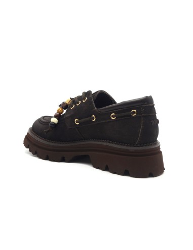 Kharisma Damen-Schnürschuh aus Veloursleder mit Profilsohle