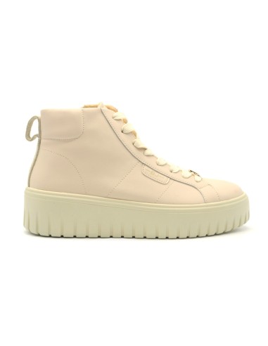 BJ Comart Rosy sneaker montante femme en cuir à plateforme