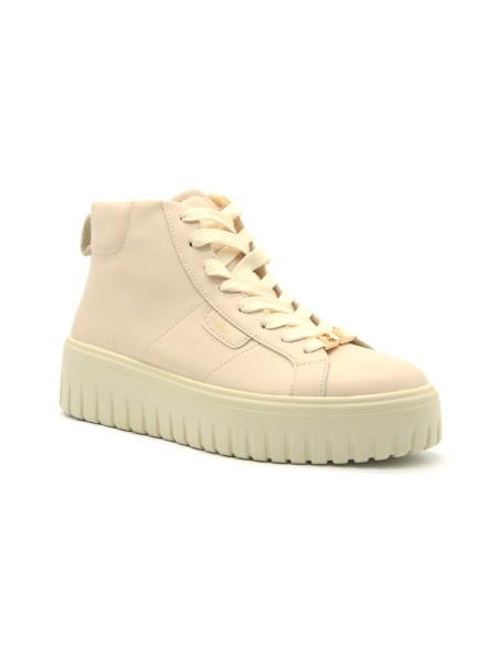 BJ Comart Rosy zapatilla alta de mujer en piel con plataforma