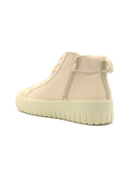 BJ Comart Rosy sneaker montante femme en cuir à plateforme