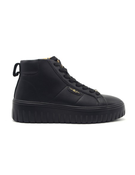 BJ Comart Rosy sneaker montante femme en cuir à plateforme
