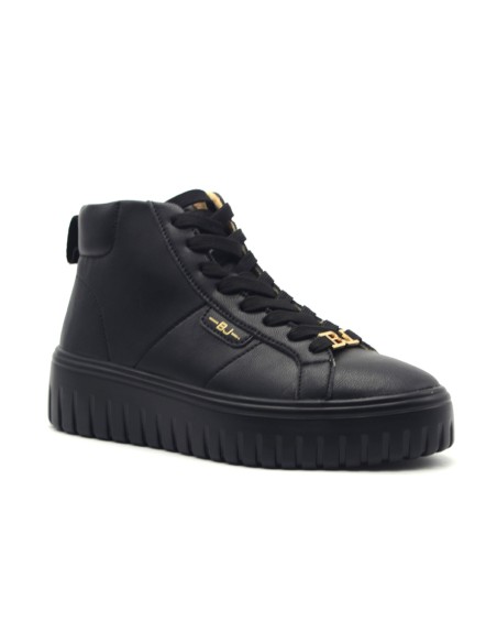 BJ Comart Rosy sneaker alta donna in pelle con platform