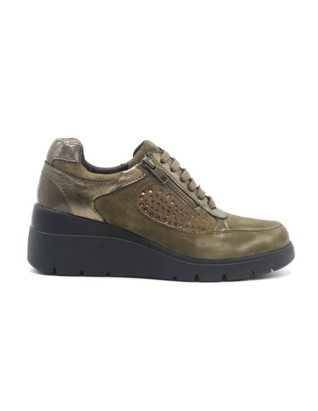 Melluso Walk sneaker donna con strass e Memory Foam