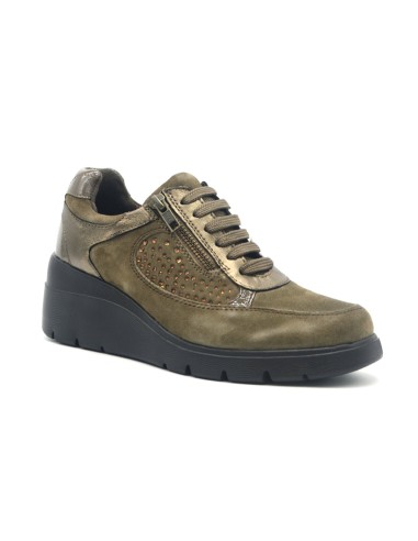 Melluso Walk zapatilla de mujer con pedrería y Memory Foam