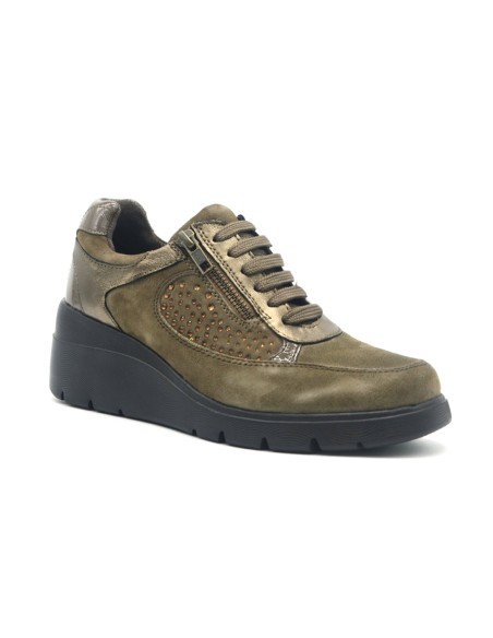 Melluso Walk sneaker donna con strass e Memory Foam