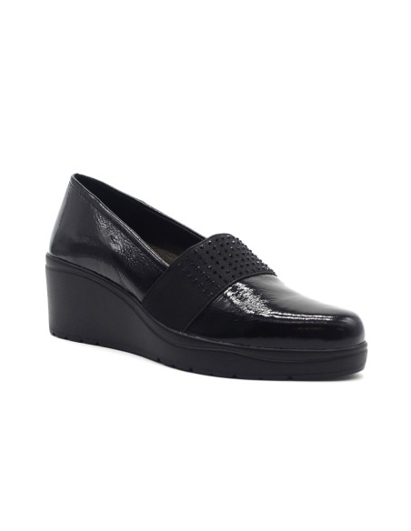 Melluso Walk mocassino donna in naplack con zeppa e Memory Foam