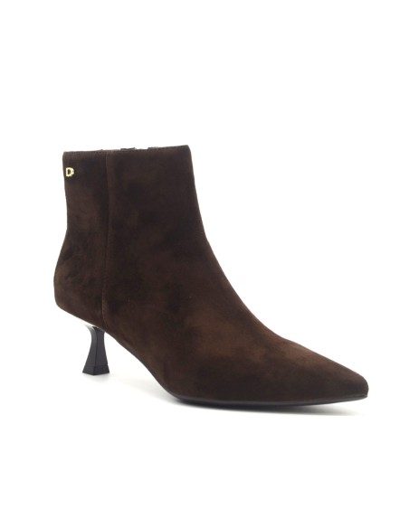 Donna Serena Gina Damen-Stiefelette aus Wildleder mit niedrigem Absatz