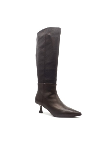 Donna Serena Gina botte femme en cuir à talon bas