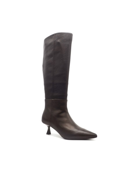Donna Serena Gina women’s leather boot with low heel