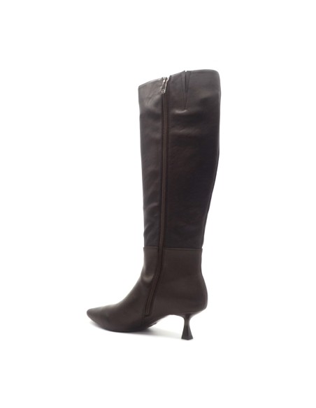 Donna Serena Gina botte femme en cuir à talon bas