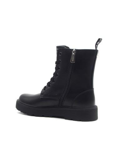 Cult combat boot with chains