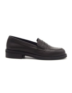 DIPARISI women’s croc-embossed leather loafer Made in Italy