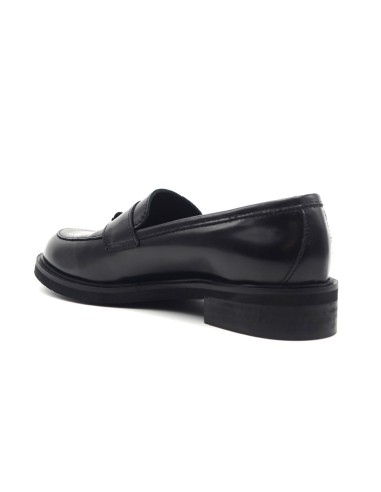 DIPARISI mocasín de mujer en piel con borlas Made in Italy