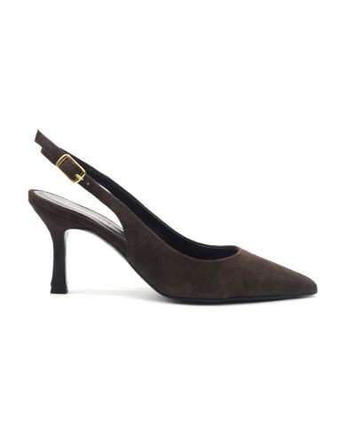 DIPARISI women’s suede mid-heel slingback Made in Italy