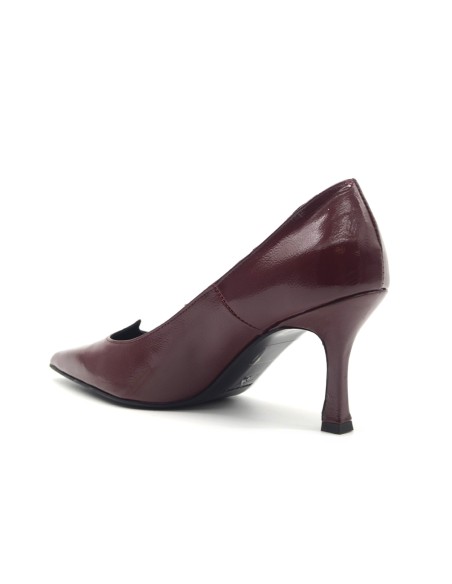 DIPARISI Damen-Pumps aus Naplak mit 7 cm Absatz Made in Italy