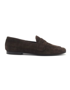 DIPARISI mocassino donna in camoscio stampato Made in Italy