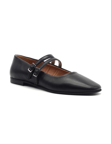 DIPARISI ballerine femme en nappa avec double bride