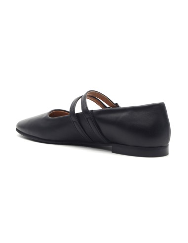 DIPARISI women’s nappa leather ballerina with double strap