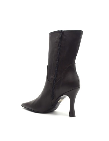 DIPARISI Damen-Stiefelette aus Nappaleder mit hohem Absatz