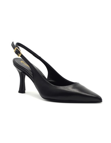 DIPARISI slingback de mujer en napa con tacón medio Made in Italy