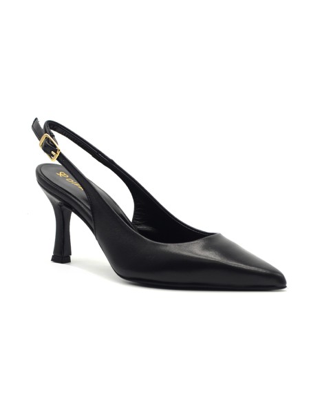 DIPARISI slingback de mujer en napa con tacón medio Made in Italy