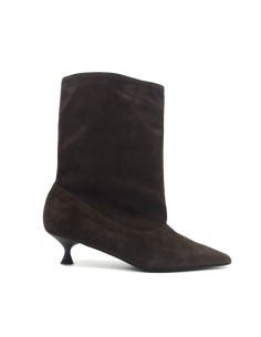 DIPARISI women’s elegant suede ankle boot Made in Italy