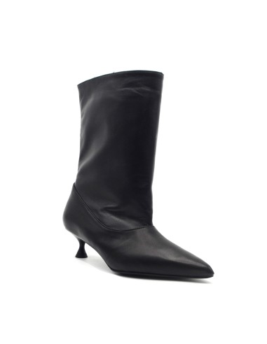 DIPARISI elegante Damen-Stiefelette aus Nappaleder Made in Italy