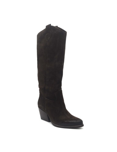 DIPARISI bota cowboy de mujer en ante Made in Italy
