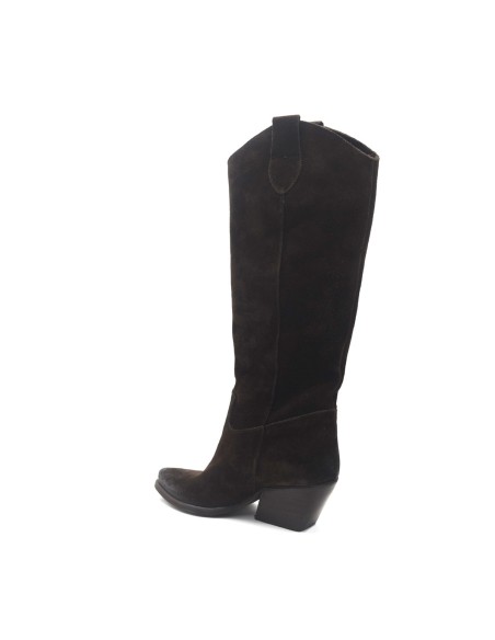 DIPARISI bota cowboy de mujer en ante Made in Italy