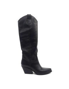 DIPARISI bota cowboy de mujer en piel Made in Italy