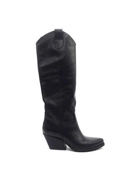 DIPARISI bota cowboy de mujer en piel Made in Italy