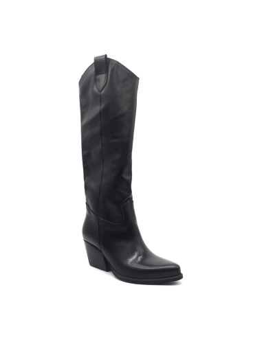 DIPARISI Damen-Cowboystiefel aus Leder Made in Italy
