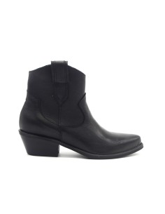 DIPARISI stivaletto texano donna in pelle con zip Made in Italy